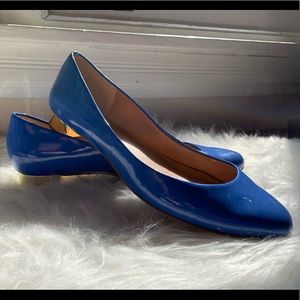 J.Crew Blue & Gold Flats Size 8.5